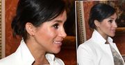 Ciężarna Meghan Markle z ogromnym brzuszkiem w złotej kreacji. Przepych to mało powiedziane!