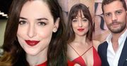 Dakota Johnson w prowokacyjnej kreacji na premierze "Nowego oblicza Greya"! Zwróciła nią uwagę na swój brzuszek