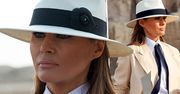Melania Trump w Egipcie zwiedza piramidy w bardzo wygodnym stroju. Pierwszy raz założyła takie spodanie