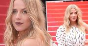 Cannes 2018. Jessica Mercedes na czerwonym dywanie wyglądała jak na sesji do "Vogue"! Wszystko przez obłędną kreację! [WIDEO]