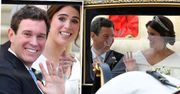 Księżniczka Eugenia i Jack Brooksbank przejechali przez Windsor spektakularnym powozem! Pierwszy królewski pochód mają już za sobą [WIDEO]