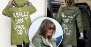 Cały świat oszalał na punkcie kurtki Melanii Trump z kontrowersyjnym napisem! Kupiła ją w Zarze i zapłaciła niewiele