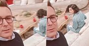 Maciej Kurzajewski chciał być jak influencer i zdradził sekret narzeczonej. To Kasia Cichopek robi w przerwach "Pnś". Ale miała minę!