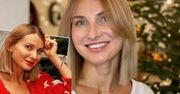 Joanna Moro kusi przy choince. To nie świąteczne drzewko jest tu na pierwszym planie