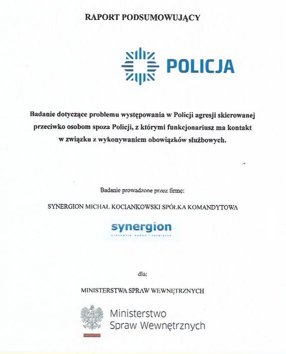pierwsza strona raportu 
