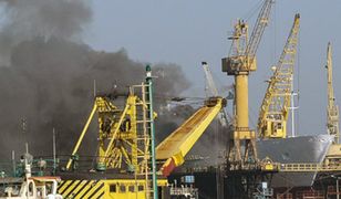 Pożar na statku w szczecińskiej stoczni