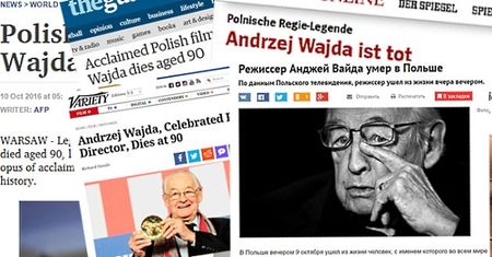 Świat wspomina Wajdę. "Umarł człowiek z żelaza polskiego kina"