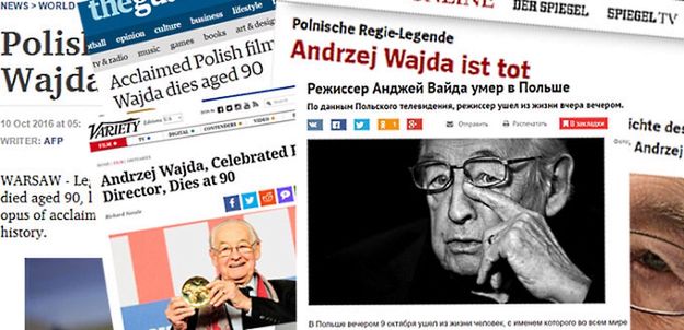 Świat wspomina Wajdę. "Umarł człowiek z żelaza polskiego kina"