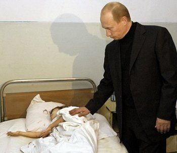 Putin powrócił z Biesłanu do Moskwy