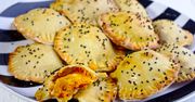 Pieczone pierogi z dynią i fetą