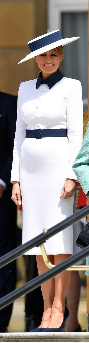 Melania Trump - Wielka Brytania stylizacja