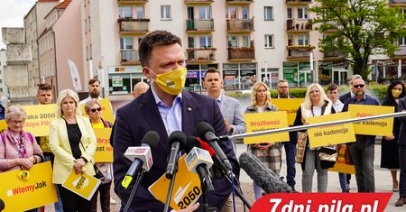 Szymon Hołownia z Polski 2050 przyjedzie do Piły