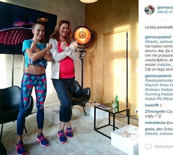 Beata Sadowska ćwiczy z Ewą Chodakowską