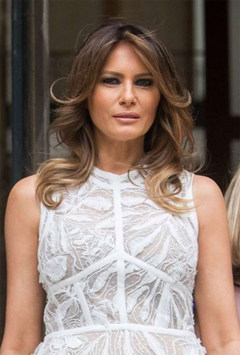 Melania Trump i Brigitte Macron w Belgii