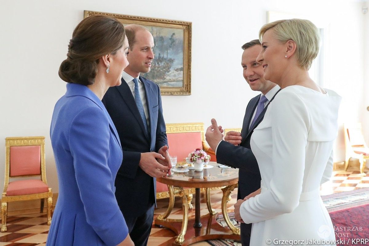 Pożegnanie Kate i Williama przez parę prezydencką