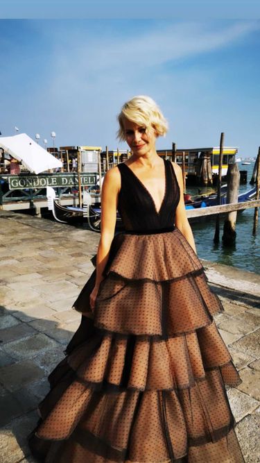 Małgorzata Kożuchowska – festiwal w Wenecji, suknia: Laurelle