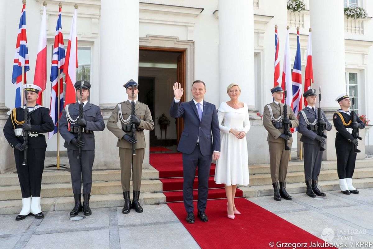 Agata i Andrzej Duda pożegnali Kate i Williama