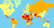 W 2020 tam będzie najbardziej niebezpiecznie. Ta mapa mówi wszystko