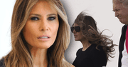 Melania Trump w pięknej stylizacji zrujnowanej przez wiatr