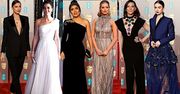 Spektakularne kreacje gwiazd na BAFTA 2019: księżna Kate, Irina Shayk, Salma Hayek, Cate Blanchett, Lily Collins