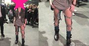 Kto założył takie porwane spodnie na Fashion Week Poland? W tej stylizacji zawstydził samą Małgorzatę Kożuchowską i jej słynne dżinsy z dziurami