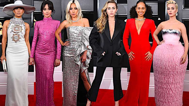 Grammy 2019, kreacje, gwiazdy, stylizacje, zdjęcia, Jennifer Lopez, Lady Gaga