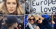 Gwiazdy wzięły udział w marszu dla Europy: Magda Mołek, Pola Lis, Natalia Klimas
