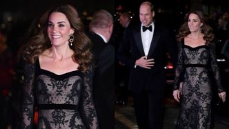 Eleganccy książę William i Kate Middleton na "randce" w teatrze