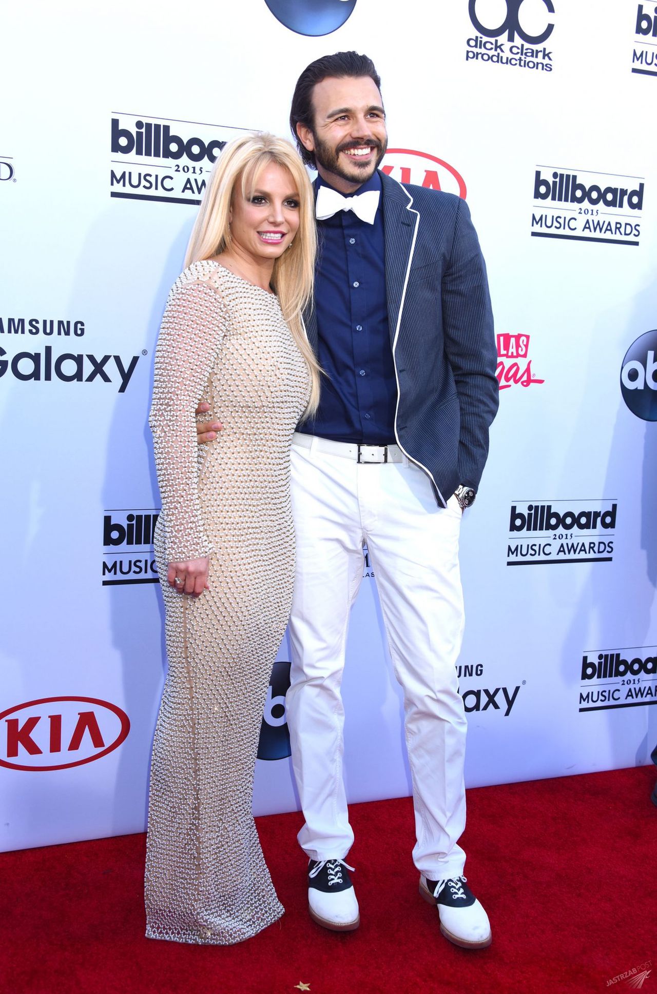 Britney Spears i Charlie Ebersol na Billboard Music Awards 2015 - pierwsze i jedyne publiczne wyjście pary