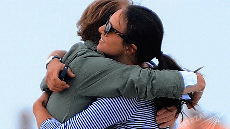 Anna Czartoryska w ciąży na plaży