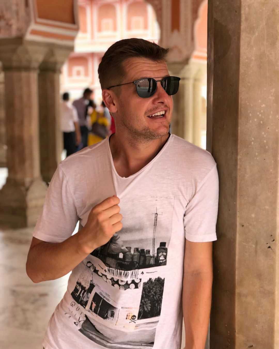 Rafał Mroczek wakcaje w Indiach