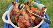 Pieczona golonka z indyka. Soczyste mięso na obiad