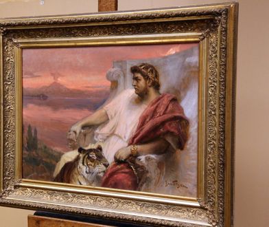 Zaginione dzieło odnalezione w Warszawie. To obraz Jana Styki "Neron w Baiae"