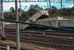 Dolny Śląsk. W Malczycach wykoleił się pociąg.  Z torów wypadła lokomotywa i 7 wagonów