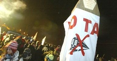 Protesty przeciw budowie szybkiej kolei