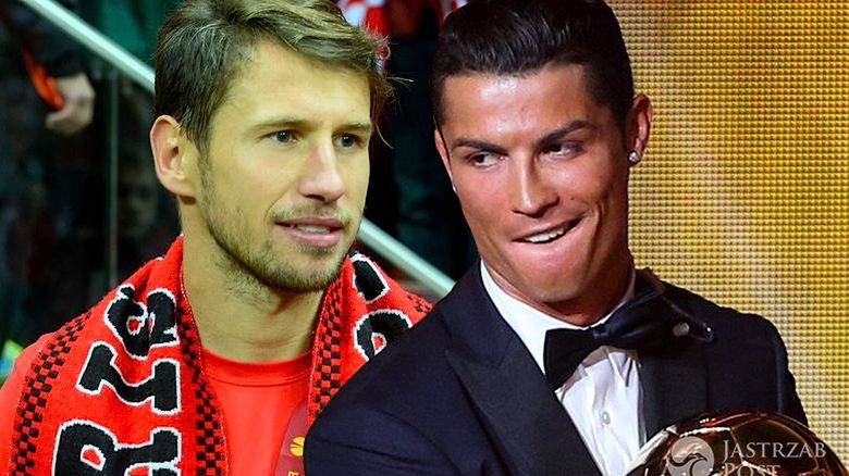 Cristiano Ronaldo uderzył Grzegorza Krychowiaka