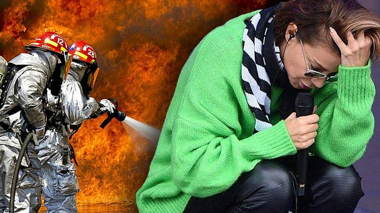 Edyta Górniak ucieka przed pożarem w Kalifornii