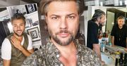 Olivier Janiak chętnie pokazuje stylowe mieszkanie. Wnętrza robią wrażenie, szczególnie szklany sufit