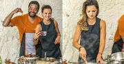 Anna Lewandowska w mini gotowała przed kamerami z dwiema gwiazdami [ZDJĘCIA]