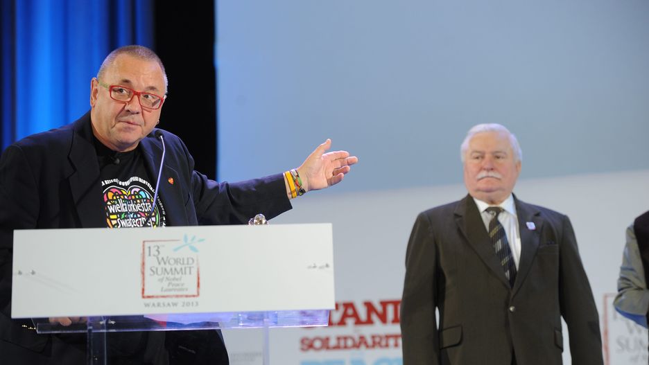 Jerzy Owsiak, Lech Wałęsa, 2013 r.