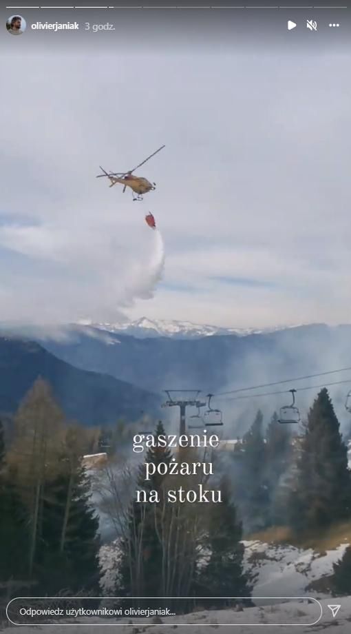 Olivier Janiak świadkiem pożaru