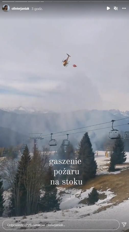 Olivier Janiak świadkiem pożaru