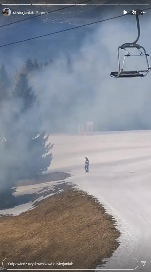 Olivier Janiak świadkiem pożaru