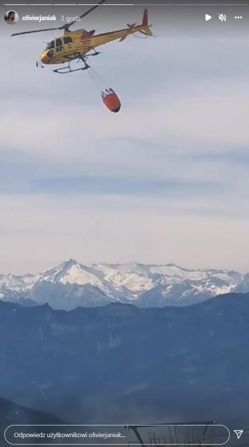 Olivier Janiak świadkiem pożaru