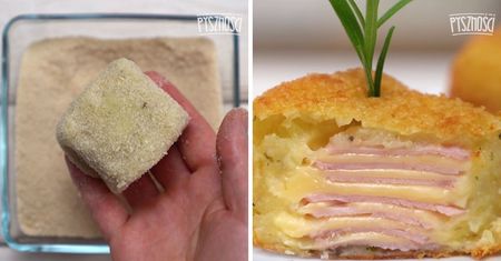 Ziemniaki pieczone w chrupiącej panierce. Pomysł na prosty dodatek