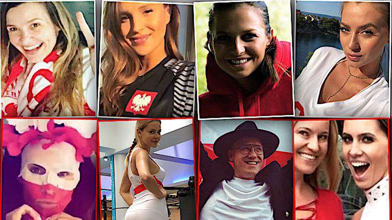 Gwiazdy kibicują mecz Polska-Kolumbia