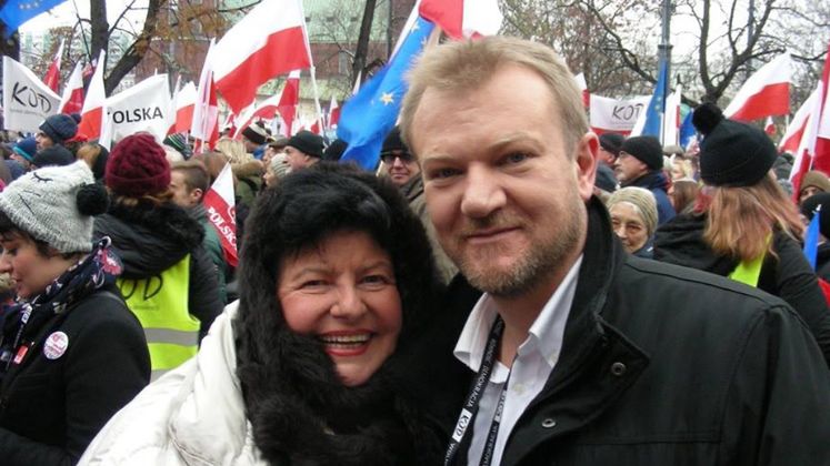 Piotr Musiał (WiR) i Joanna Senyszyn (SLD)