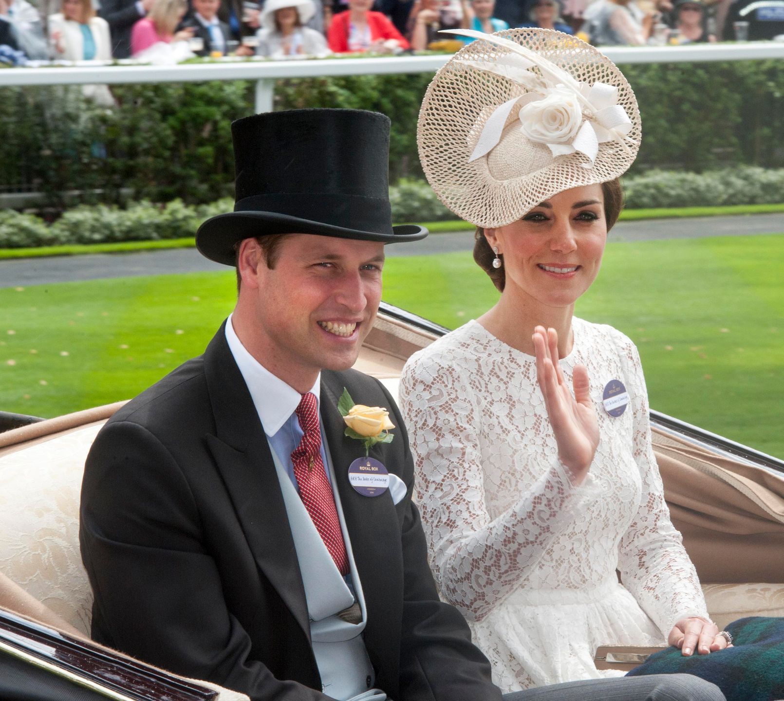 Księżna Kate podczas swojego debiutu na zawodach jeździeckich w Ascot, 2016 rok