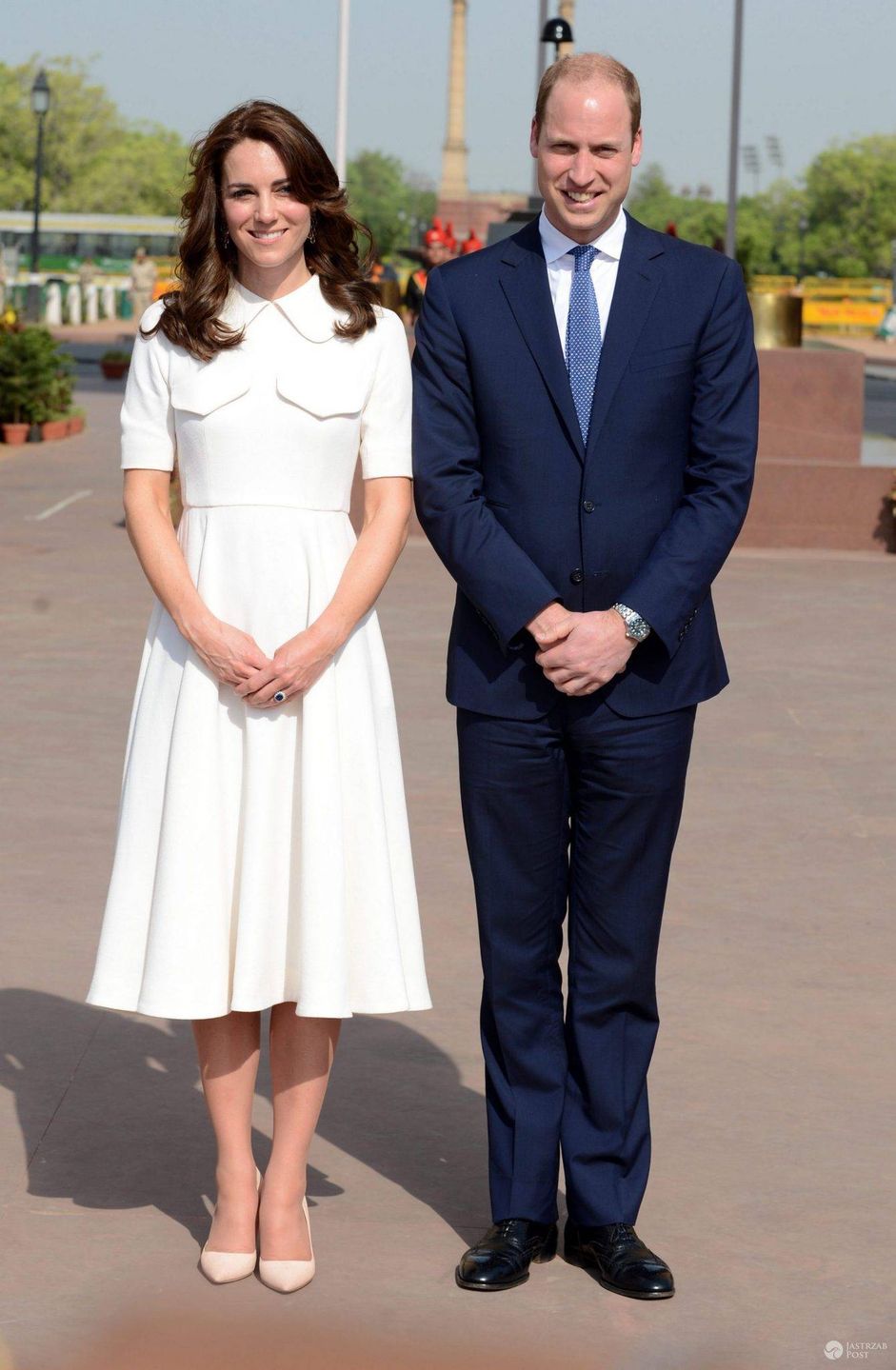 Księżna Kate i książę William podczas wizyty w Indiach (fot. ONS)