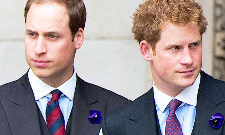 Książę Harry i książę William obrączki